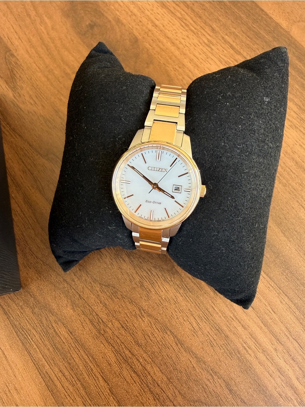 Citizen Two-Tone Rose Gold and Silver Women's Bracelet Watch with White Dial and
